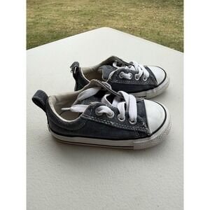 Converse Chuck‎ Taylor Blue Leather All Star Infant/Toddler Shoes Size 7. #1-40